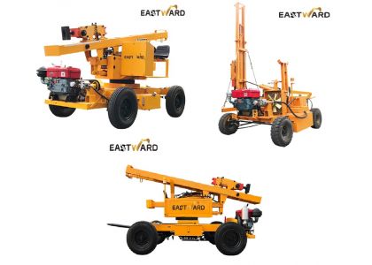 Use the professional guardrail drilling machine EWPD230 to improve your guardrail installation efficiency