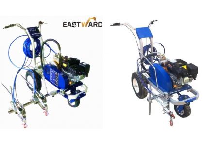 High-power hydraulic piston pump hand-pushing high-pressure cold spraying scribing machine for road scribing and spraying